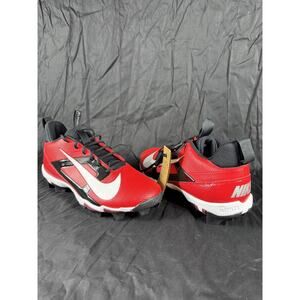 Nike Alpha Huarache 4 Keystone Low Shoes Mens 10 Red Black White Baseball Cleats
